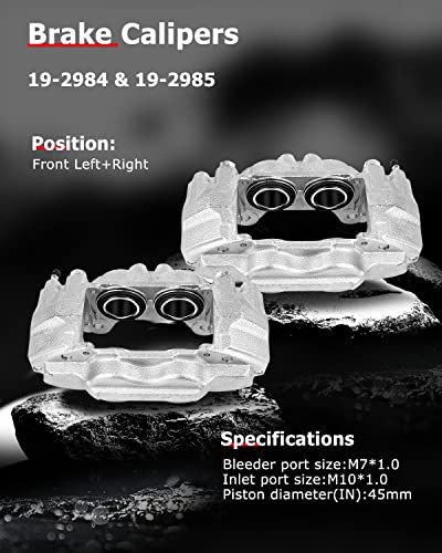 Image of cciyu 19-2985 19-2984 Front Left & Right Brake Calipers Without Bracket For Toyota For 4Runner /For FJ Cruiser /For Tacoma /For Tundra