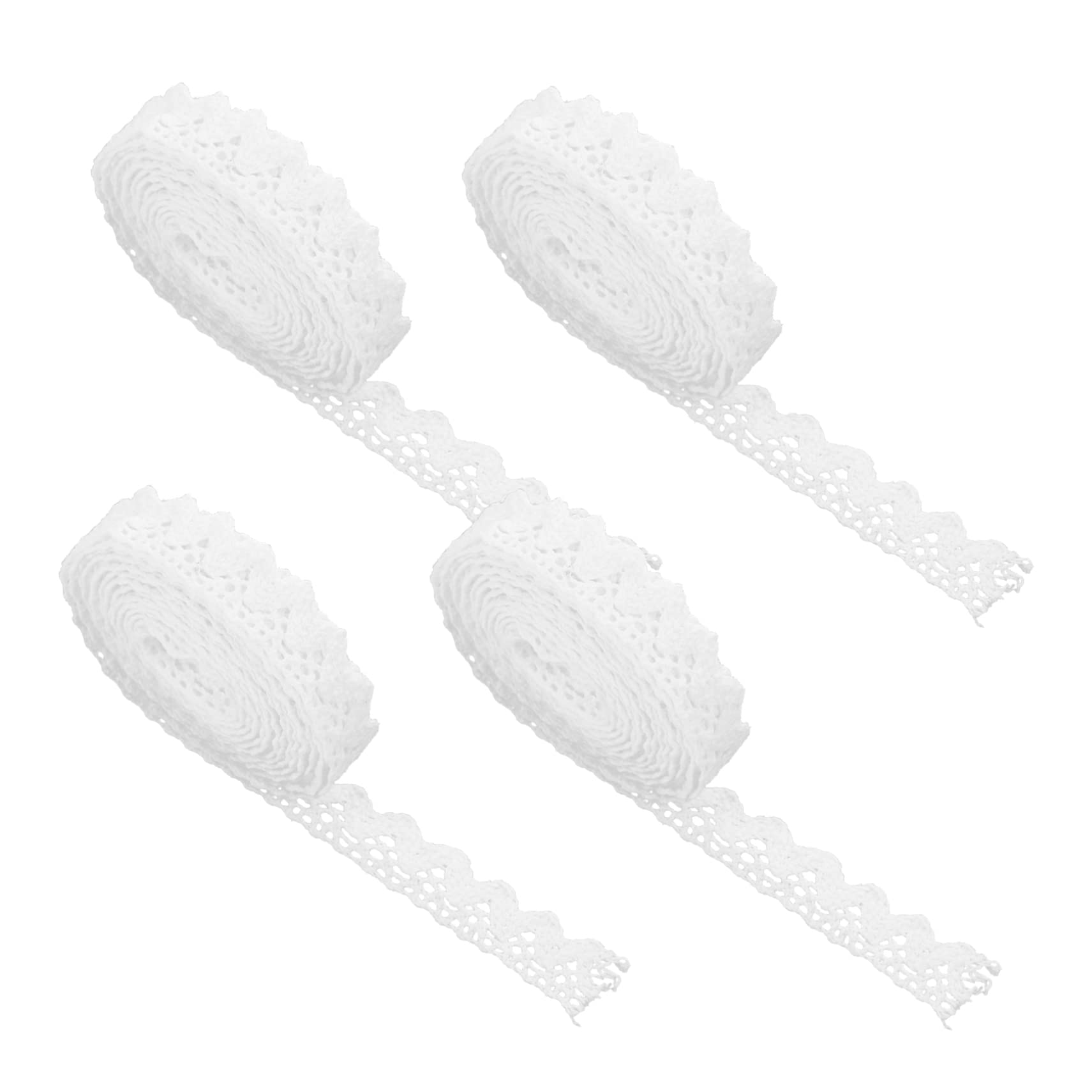 MAGICLULU 5rouleaux Dentelle pour Loisirs Créatifs Rubans Tissu et Galons Dentelle Décoratifs