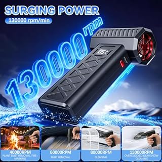 Snow Master Pro LED Turbo Blower, 130,000 RPM Portable Snow Whiz Turbo Blower,Mini Turbo Snow Blower, Blower for car with Dual Mode Design,for Vehicle Snow Removal and Home Cleaning