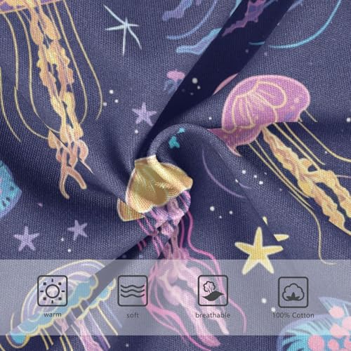 Wusikd Jellyfish Stars Boys' Underwear Cotton Boys Briefs Soft Toddler Underwear 2T3