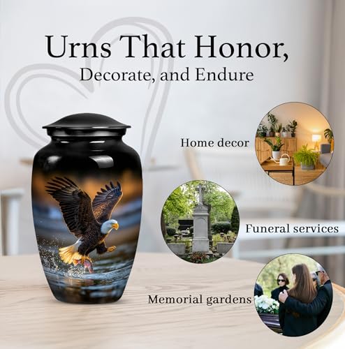 Image of Eagle Urns for Human Ashes -Funeral Cremation Urns for Ashes for Women