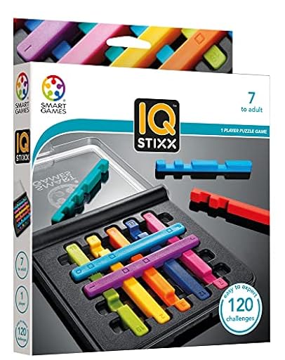 Smart Games- IQ Stixx | Juegos De Mesa Niños 7 Años O Más | Rompecabezas Niños Y Adultos | Juegos De Mesa | Juegos para Niños | Juegos Infantiles | Ya disponible en tu tienda friki favorita! En mundofriki.es!