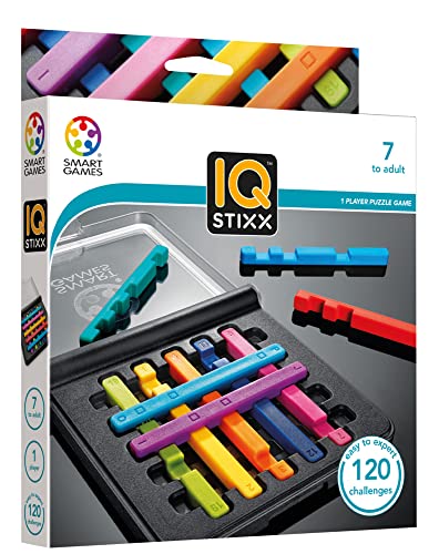 SmartGames – IQ Stixx – Jeu de Logique Enfant 7+ – Casse-tête avec Bâtonnets – 120 Défis...