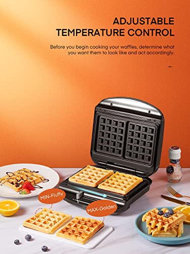 Waffeleisen | Doppelwaffeleisen | 2 Belgische Waffeln gleichzeitig | Waffeleisen Belgische Waffel 1000 W… – Bild 4