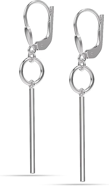 Charmsy 925 Sterling Silver Lightweight Drop Leverback Dangle Earrings for Women