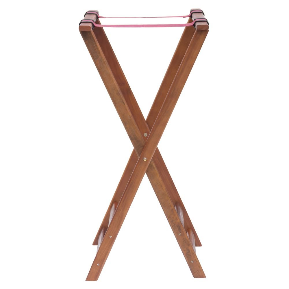 Tray Stand with Solid Legs Dark Walnut Wood - 38" H by HUBERT – Wood, Walnut, Model TS-3