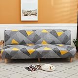 Housse De Clic Clac Élastique 2/3 Places Sans Accoudoirs, Housse De Futon Antidérapante ...