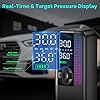 Tire Inflator Portable Air Compressor, 150 PSI Cordless Air Pump, Dual Power 6000mAh, 12V DC Car Plug, Fast Inflation 24L/Min, Auto Shut-Off, LED Light, 4 Preset Modes for Car, Bike, Motorcycle, Balls #4