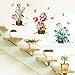 EWQHD Dipinte A Mano In Vaso Di Fiori Wall Sticker Vinile Degli Autoadesivi Wall Sticker Per Bambini Camere Muurstickers Home Decor Camera Murale