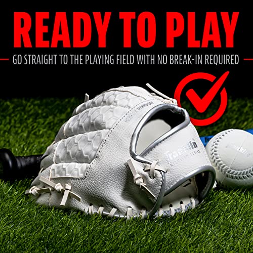 image for Franklin Sports Kids Baseball Gloves - Meshtek Child's Tball Glove + B