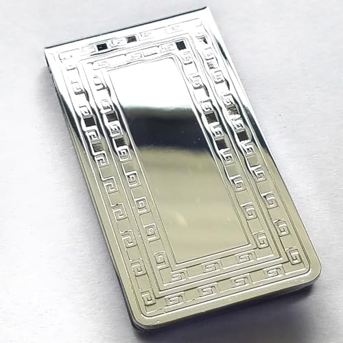 MC064 39 Designer High Polished Silver Plated Money Clip FINEST-76996-NF