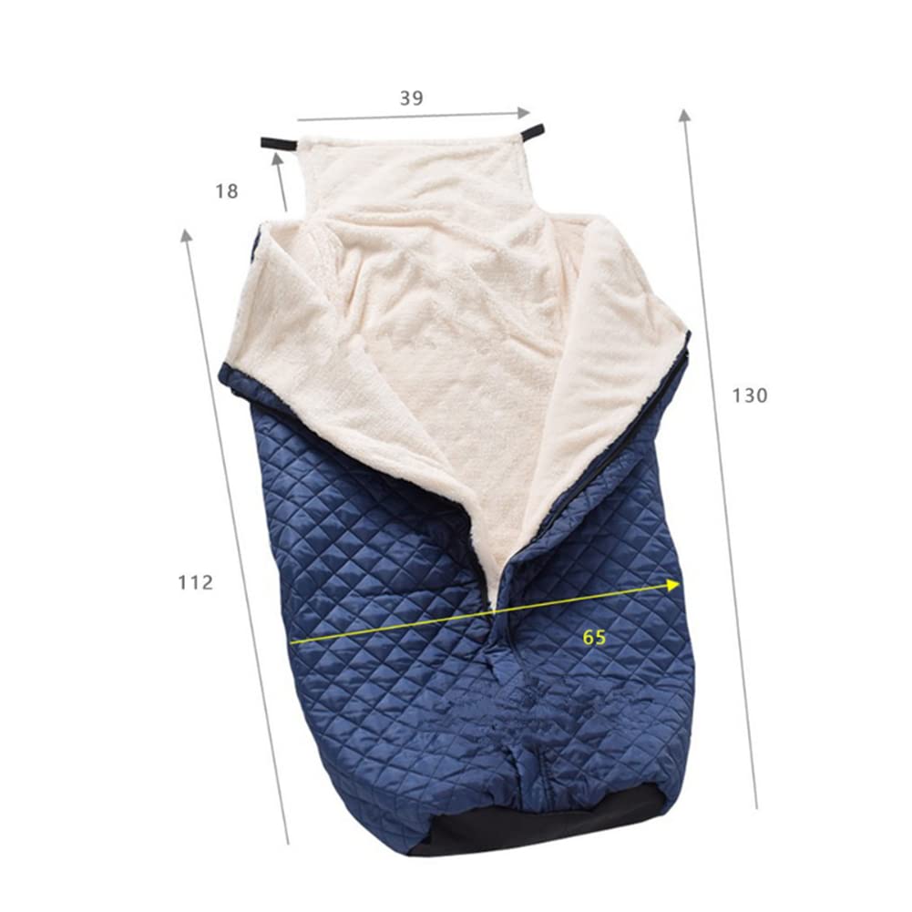 RUHEN Manta de Invierno para Protección de Sillas de Ruedas Impermeable y Confortable Saco para Silla de Ruedas para Proteger la Parte Inferior del Cuerpo Interior cómodo y cálido