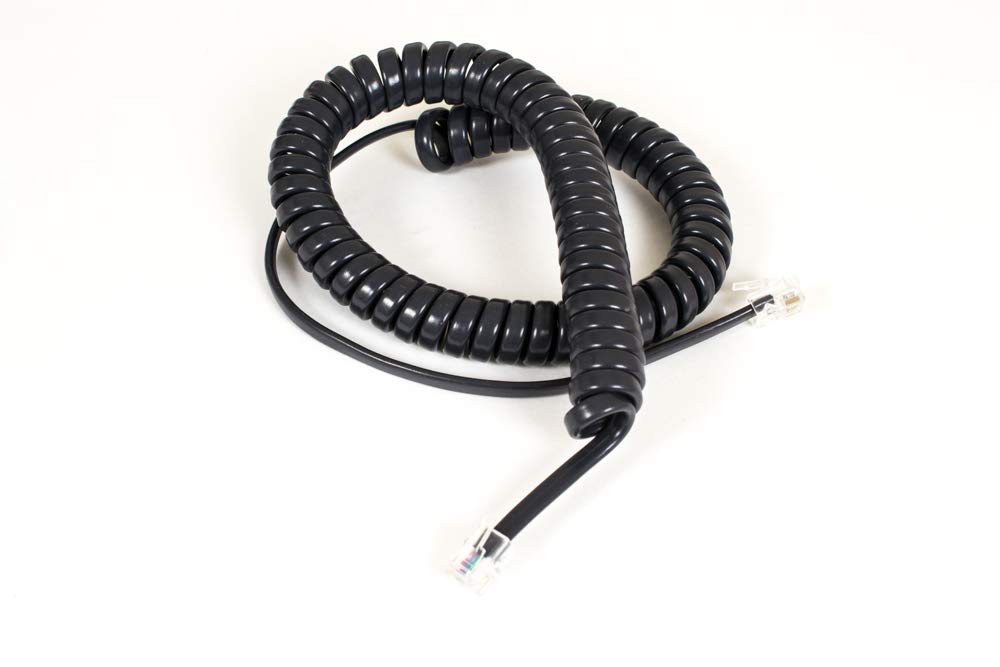 DINIC Telefonhörer-Spiralkabel 4m RJ10 4P4C weiß