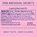 Complements Zero Calorie Saccharin Pink Sweetener Packets, 2000 Count