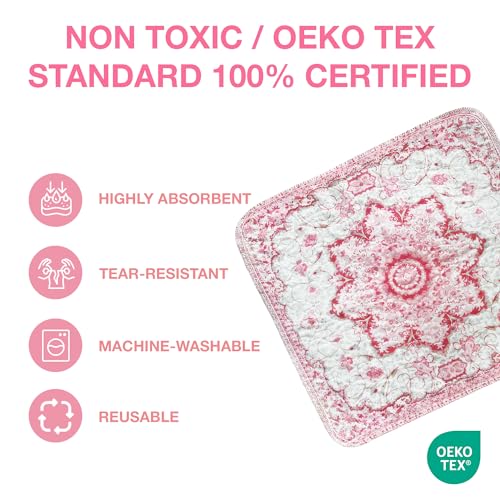 Image of PUPIBOO Washable Pee Pads for Dogs and Cats - Super Absorbent Reusable Puppy Training Pads - 100% Waterproof, Leak-Proof & Non-Slip Whelping Pads for Pet Housebreaking