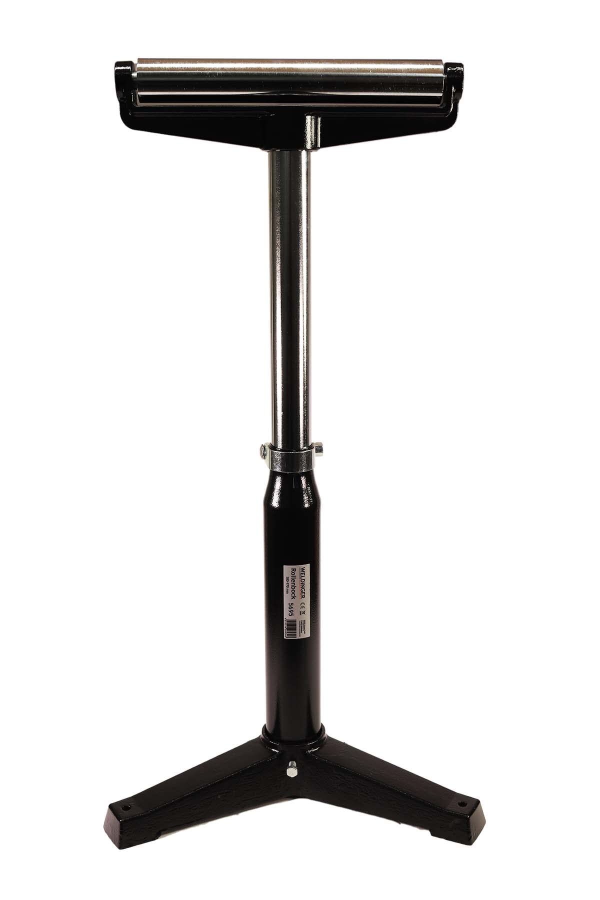 WELDINGER Rollenständer höhenverstellbar von 580-970 mm Rollenbock Arbeitsbock massiver Ständer aus Guss