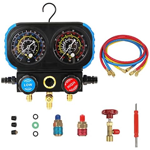 KAISAL 3 Way AC Manifold Gauge Set Cover