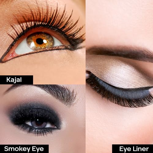 FACESCANADA Ultime Pro Intense Gel Kajal With Smudger & Sharpener - Black,1.2 G|24 Hr Long Stay|Waterproof & Smudgeproof|One Swipe Smooth Application|3-In-1... - Image 5