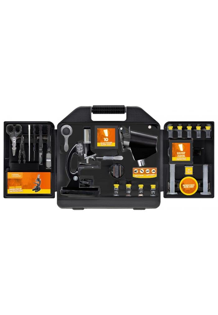 Bresser Microscopio 300x-1200x National Geographic con Maleta
