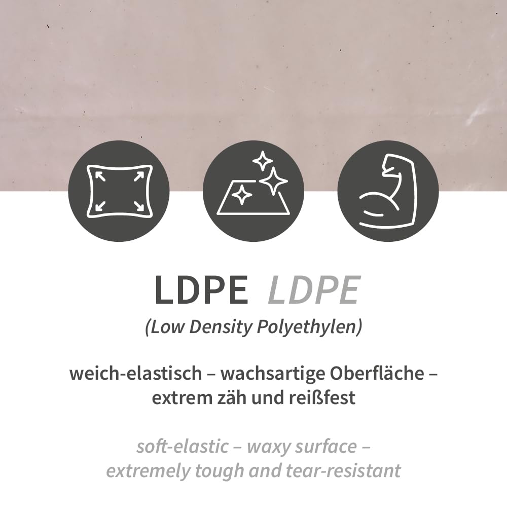 100 Stück, Müllsäcke Premium Hygoclean, FRANZ MENSCH, 120 l, LDPE | 70 my, 110 x 70 cm, auf Rolle, transparent, Müllbeutel, Mülltüten, reißfest, Abfallsack für Gewerbe