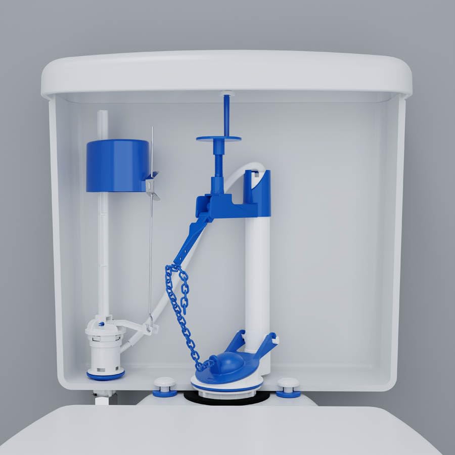 EasyDrain Neo - Válvula de llenado universal para tanque de inodoro, altura ajustable (12.6 a 16 pulgadas), filtro de agua integrado, acero inoxidable AISI 304 duradero