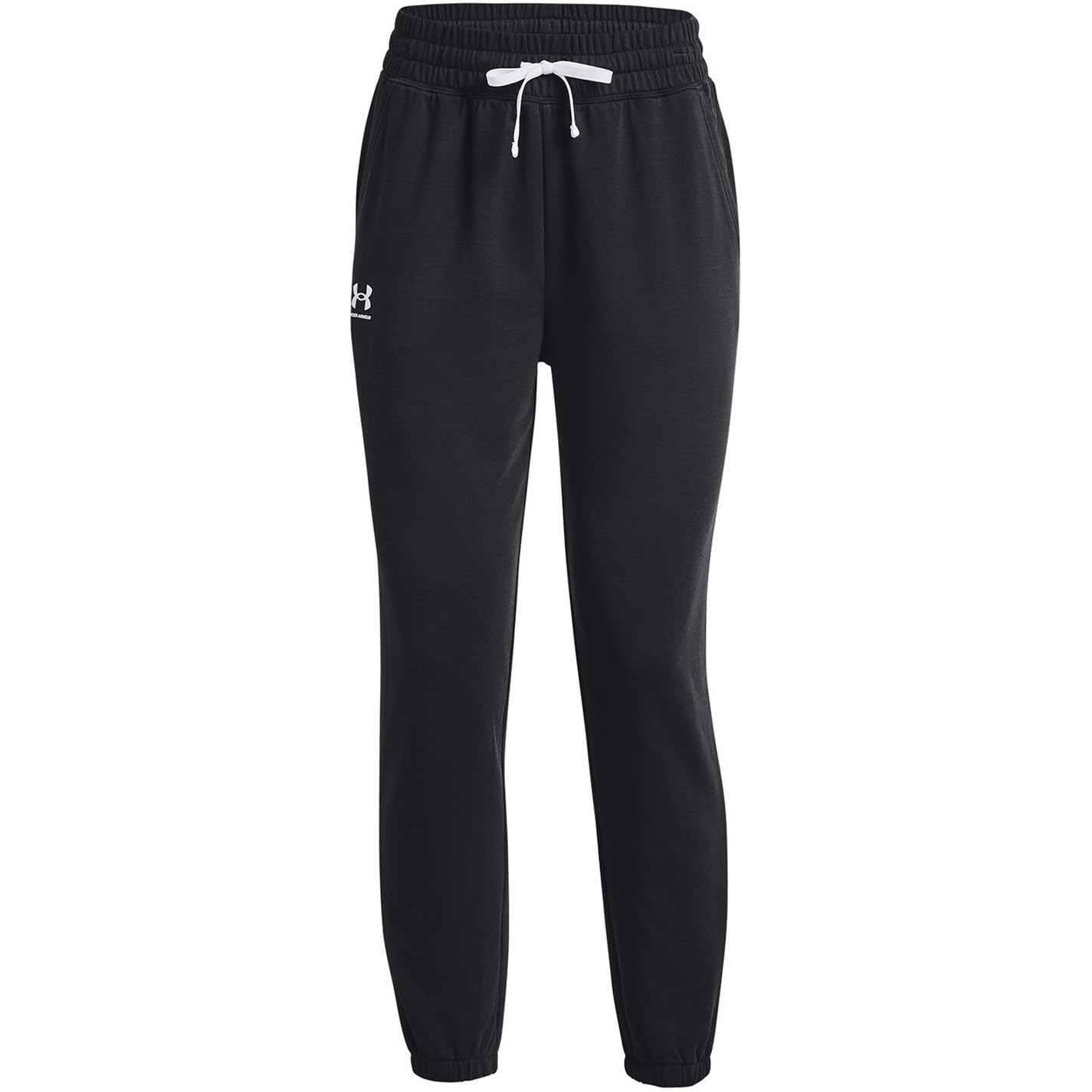 Under Armour Rival Terry Joggers Pantalón De Chándal Con Pernera Cónica, Pantalones Para Correr Mujer Gris XL