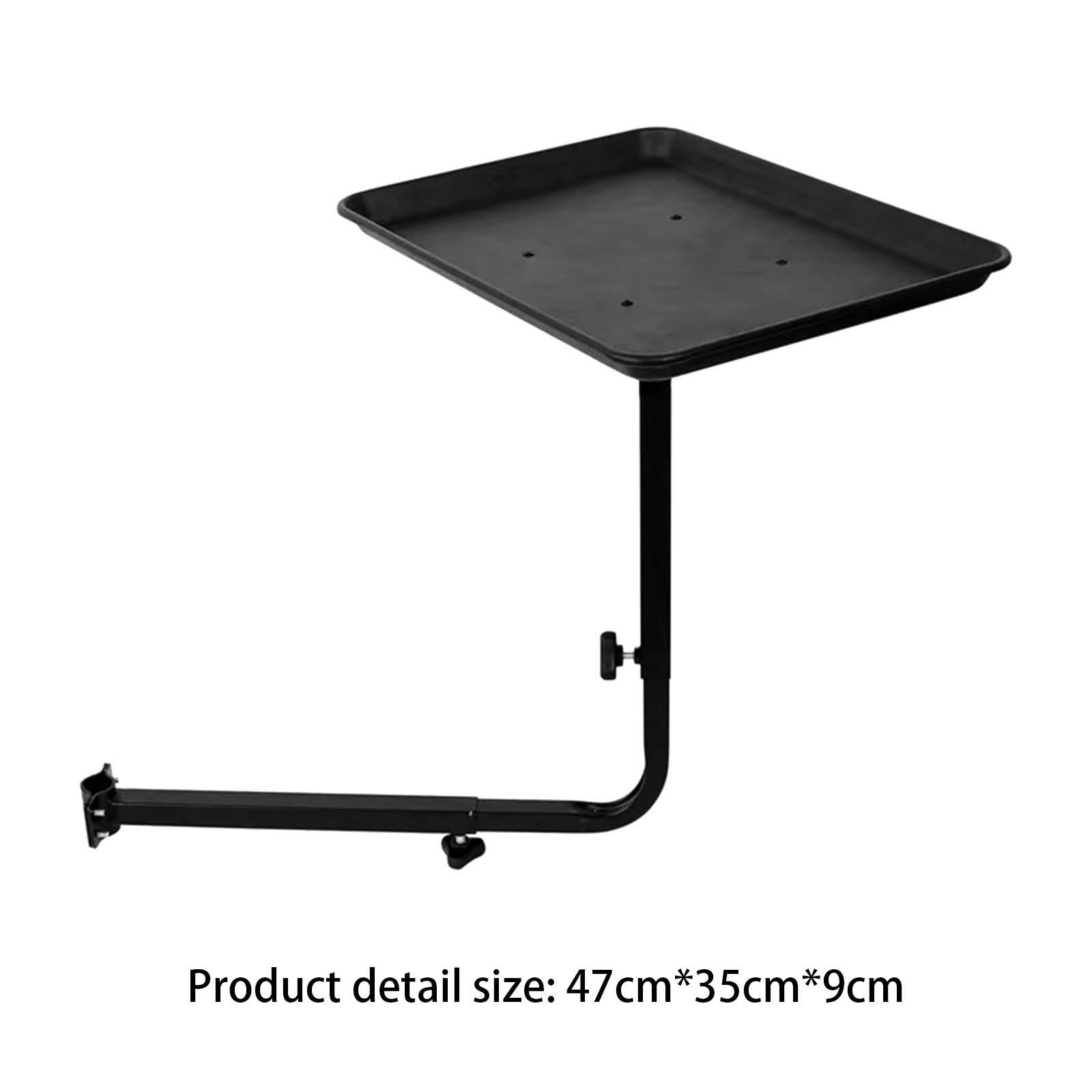 Accessoire pour Fauteuil de Coiffure, Plateau pour Fauteuil de Barbier, Chariot pour Matériel de Coiffure, Plateau de Coloration, Hauteur Réglable Pou