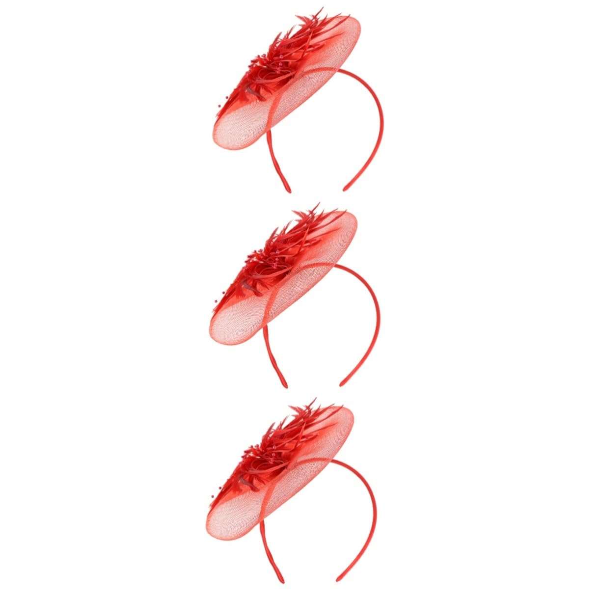 FOMIYES 3 Piezas Elegantes De Para El Cabello Con Lazo Accesorios Para El Cabello Para Niña Tocado De Fiesta Hilo De Red Artificial