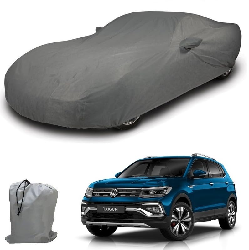 Image of ARCUATE Triple Layer Custom fit Car Body Cover for Volkswagen Tiagun |Top Layer Dustrproof | Middle Layer Waterproof | Bottom Layer Scratch Protection | Outdoor Indoor Fabric