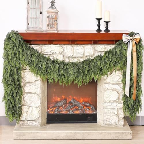 Amazon.com: Lifelike Touch Artificial Cedar Garland for Christmas