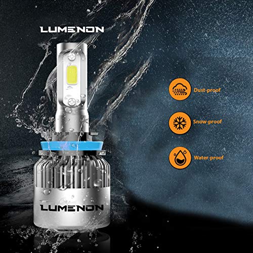 Lumenon 9005 LED Headlight Kit Flip COB Chips-90W 18000LM 6000K Xenon White Light - Thumbnail 2