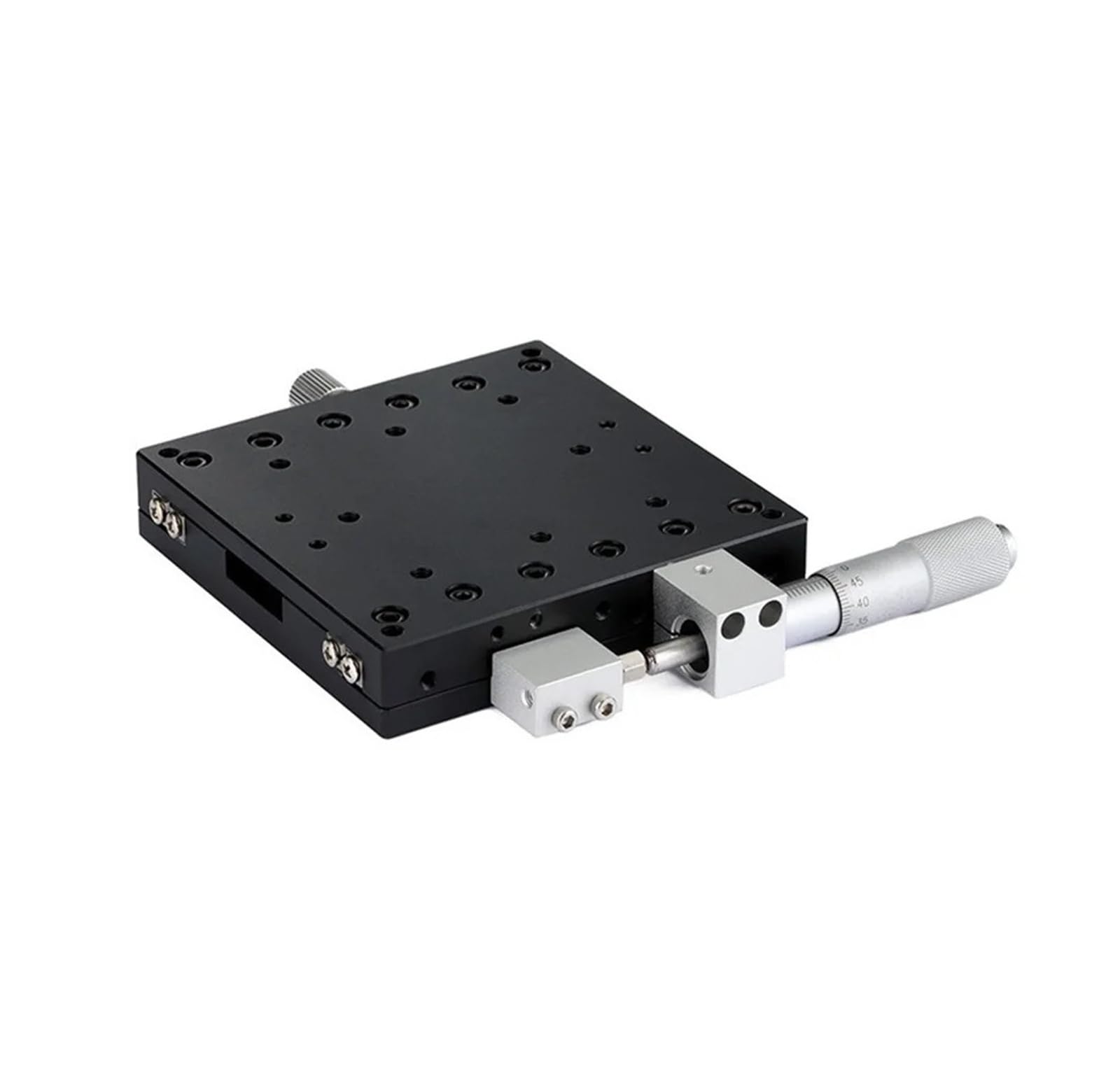 MYXJGNAIY Trimming Platform, X Axis 125x125mm, LX125-L LX125-C LX125-R, Manual Linear Stages Bearing Tuning Sliding Table Cross Rail(LX125-R)