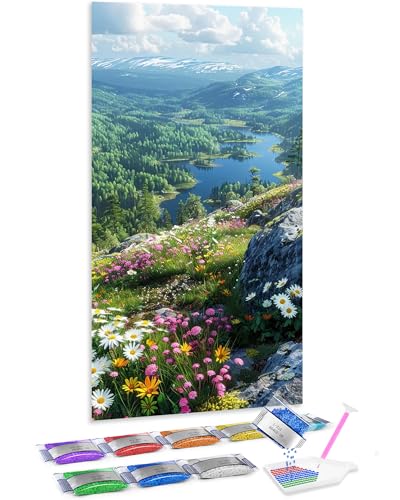 Kit Jumpdot de diamond painting 5D de 70x40 cm para renovar tus paredes con arte brillante