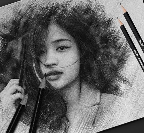 Image of Sketch Pencil Set, Drawing Pencil Set and Shading Pencils Set for Artists, Perfect Sketching Kit of Charcol Pencils and Shading Art with Carry Box and A5 Sketch Book (60 Pieces)
