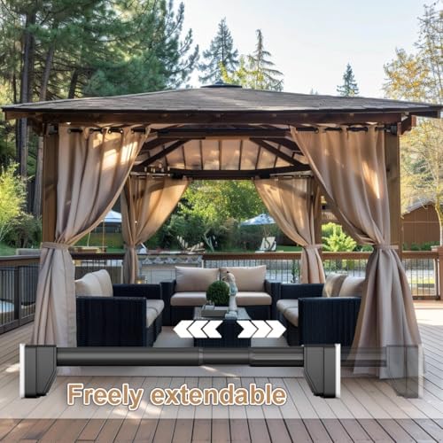 Tringle à rideau de douche télescopique extensible 160-250cm barre noire