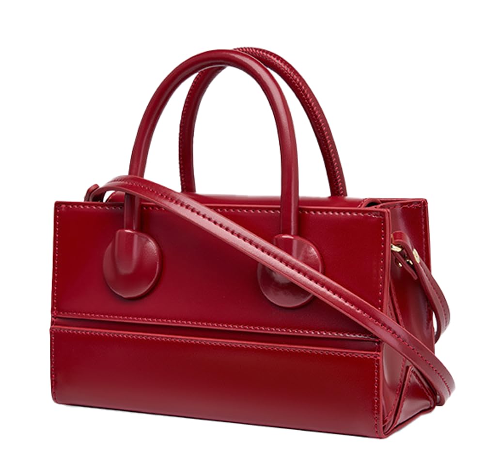 RED Vintage Boston Bag Dazzling Y2k Crossbody Bags for Women Trendy Lustrous Tote Bag Daily Use Christmas Gift 2023