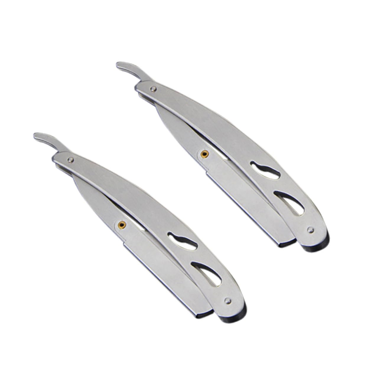 IWOWHERO Professional Stainless Steel Vintage Razor Holder Safety Razor Holder for Men Home Salon Use