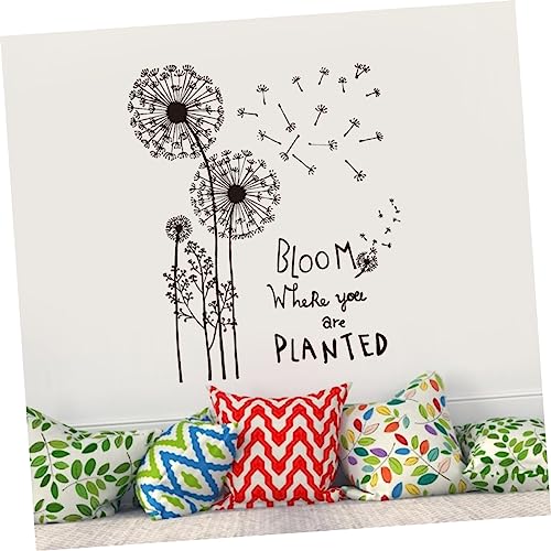 Pegatinas de pared de diente de leon para decoracion de sala de estar moderna 3