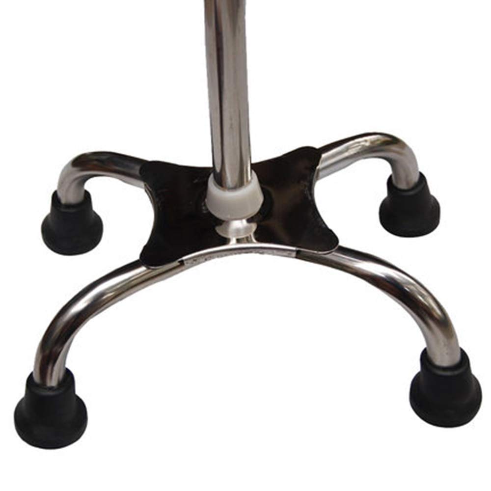 SGSG Bastón de Cuatro Patas con Agarre cómodo de Esponja Aleación de Aluminio Ajustable Bastón Estable retráctil Antideslizante