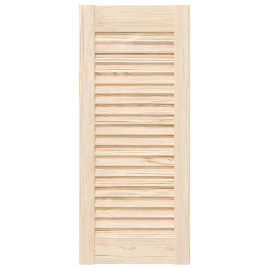 vidaXL Porte d'armoire à persiennes 69x29,5 cm Bois de pin Massif, Porte de Meuble, Porte de Garde-Robe, Panneau à persiennes en Bois