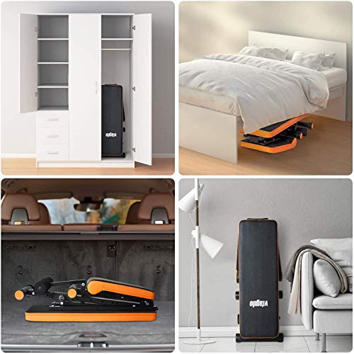 VIAGDO Adjustable Weight Bench Foldable Utility Workout Bench for Home Gym Strength Training, 8 Positions, 660 LBS Flat/Incline/Decline Sit Up Weight Bench Press for Full Body Workout Exercise