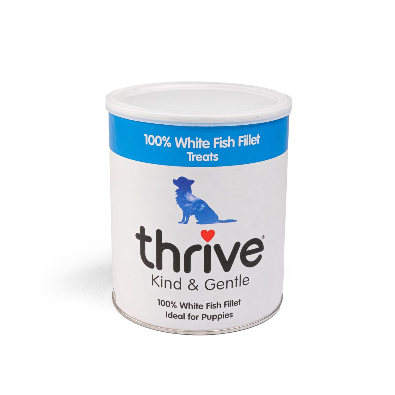 Thrive White Kind & Gentle 100% Fish Fillet Dog Treats 110G Tube