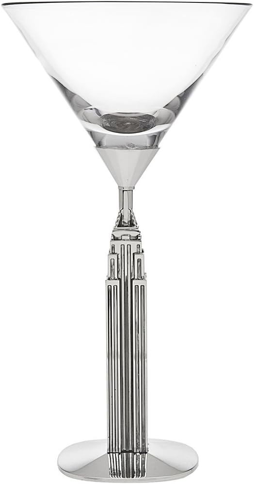 Godinger Silver Art Empire State Martini Glass