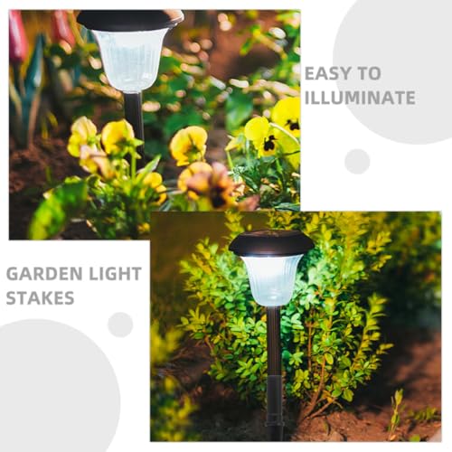 Estacas de jardín decorativas para guirnaldas solares en patios, terrazas y caminos exteriores 3