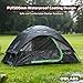 Golabs CT1 2 Person Camping Tent, Easy Set Up in 3 Mins, PU1500mm Waterproof w/Mesh Top & Door with Ventilation, Lightweight 4.4lbs Portable Family Tent with Carry Bag &Interior Storage Pockets &Hook