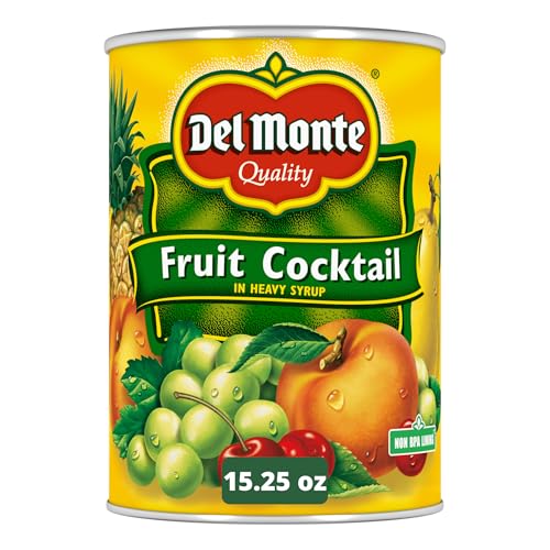 DEL MONTE Fruit Cocktail in Heavy Syrup, Canned Fruit, 15.25 oz Can