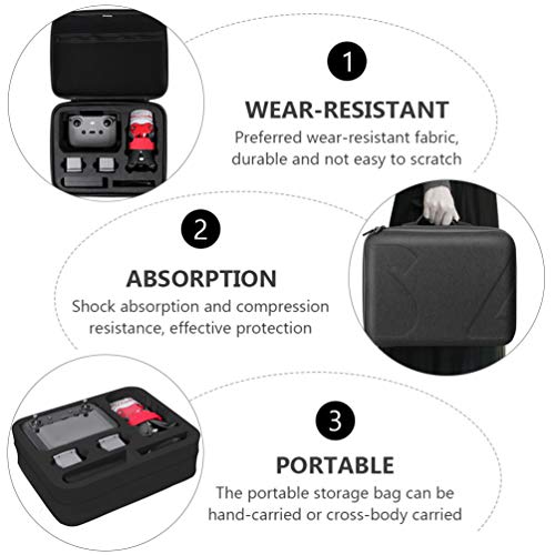 BESPORTBLE Bolsa de Armazenamento Portátil para Drones Eva Estojo de Armazenamento Rígido Compatível