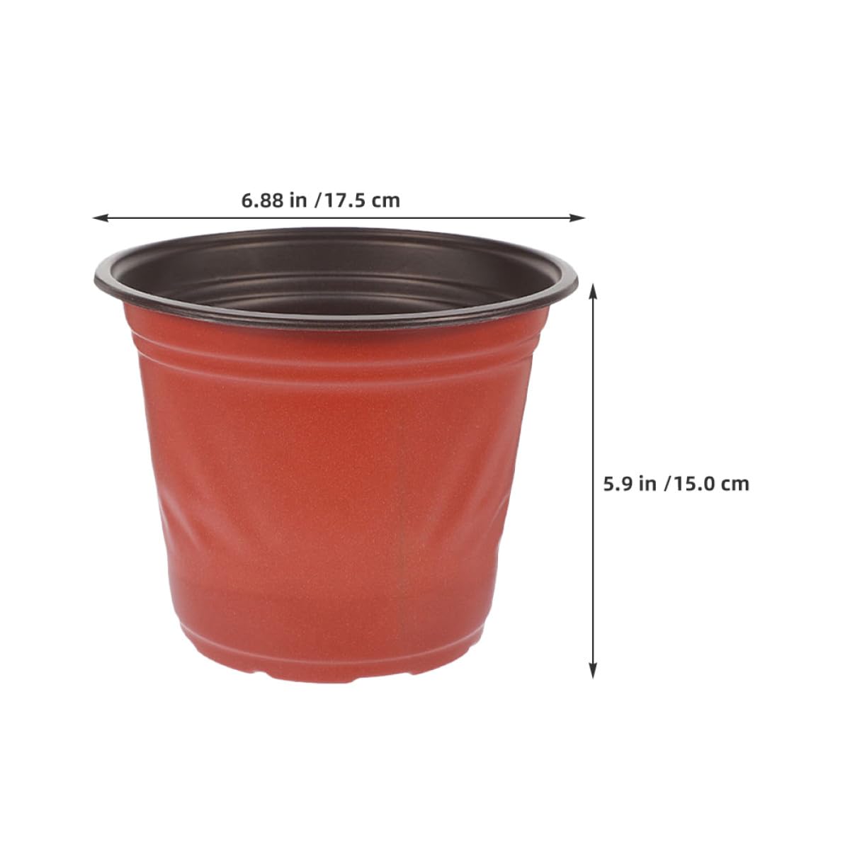 Hemobllo 60 pièces Pots Plastique pour Semis avec Drainage Petits Pots Deux Tons pour Cactus et Succulentes Jardinière de Transplantation pour Balcon et Jardin