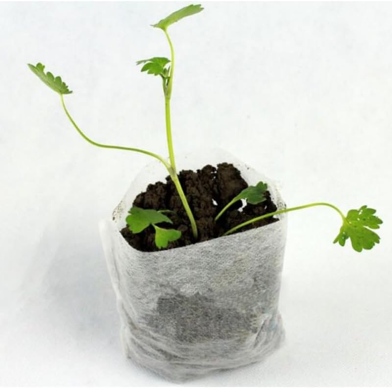 Plant SeedSeedsling Bags 100pcs Non-Woven Fabric Degradable - (Color: 8x10cm)