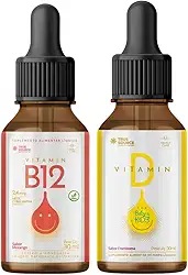 Combo Vitamina D Baby & Kids 30ml Framboesa e Vitamina B12 True Source Metilcobalamina Alta Absorção 30ml True Source